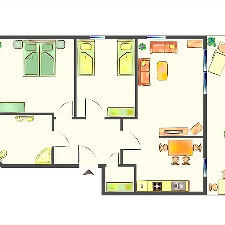 Haus Triade Ferienwohnung Triade 2 דירה *